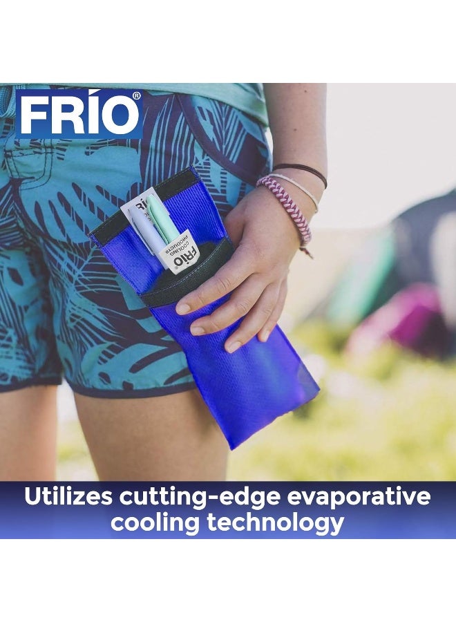 Frio Duo Insulin Cooling Travel Wallet For Diabetics (Duo, Blue) - Image 2